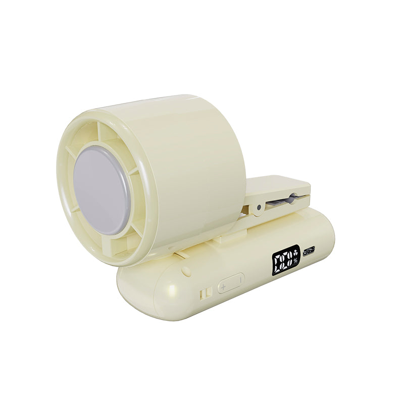 Handheld Foldable Fan with TEC Cooling, 120-Speed Adjustment & Smart Display – 3000mAh Rechargeable Battery, USB Type-C, Phone Holder