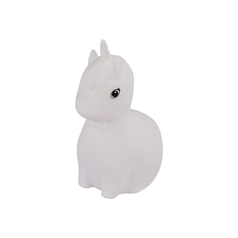 GoLine Mini Bunny Night Lights for Kids Ages 3-8, Cute Silicone Easter Rabbit Lamp with 7 Color, Christmas Birthday Toys Gifts for 4 5 6 7 8 9 10 Year Old Girls Boys Baby Toddlers.