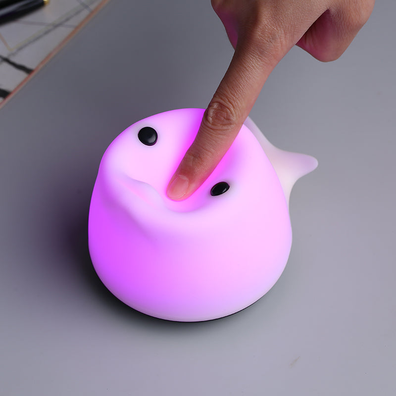 Whale Soft Silicone Toddler Night Diaper Changingbaby Appropriate Light Toy-Grade Material Portable Husband Silicone abs Wall Lamps That can be Used in Various