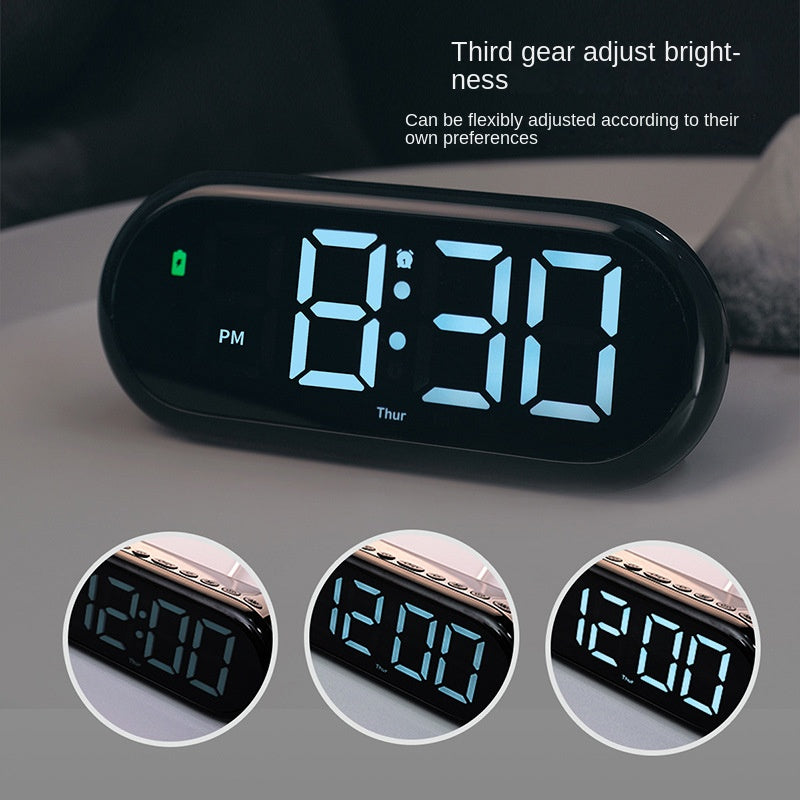New RGB LED Digital Alarm Clock – Color-Changing Large Screen Desk Clock with Dual Alarms, Adjustable Brightness & Countdown Timer