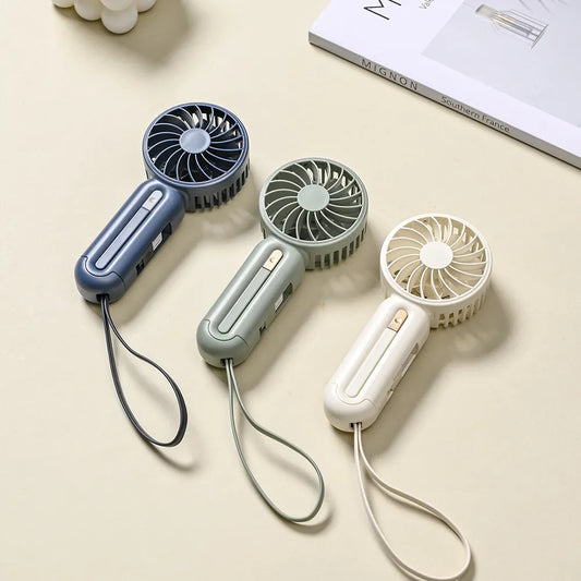New est Top Sale Factory Portable Mini Rechargeable Outdoor Use BLDC Portable with Power Line Sling Handheld Fan