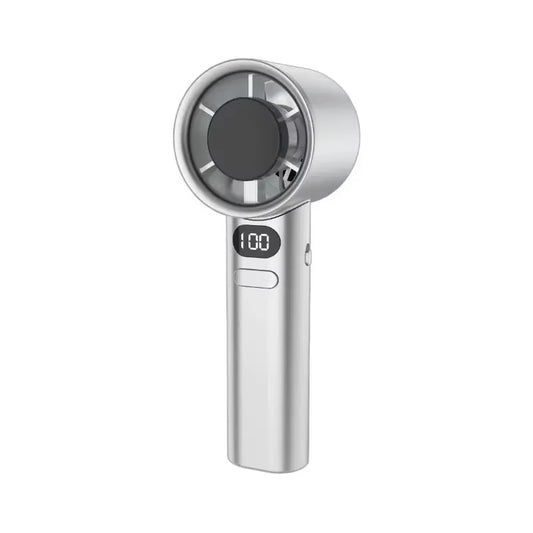 New Style 100-Speed High-Speed Handheld Stepless Variable Speed Mini Fan USB Turbine Handheld Powerful Fan Mini Fan