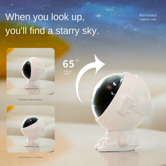 Astronaut Buddy Galaxy Star Projector Spaceman Room Ceiling Aesthetic Decor Starry Night Light Lamp Gifts with Bedroom Lullaby Music Function for Kids,Boys,Girls,Solar System Space Lovers