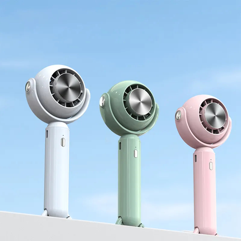 Hot Sale Handheld Semiconductor Refrigeration Mini Fan Portable Rechargeable Cold Compress Hand Held Fan