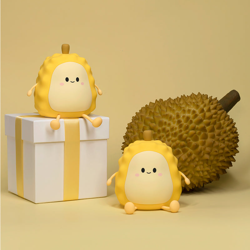Night Light for Kids, Cute Silicone Durian Nursery Light for Baby Room and Toddler, Rechargeable LED Fruits Decor Nightlight for Girls and Boys, Portable Kawaii Lamp Birthday Gift
