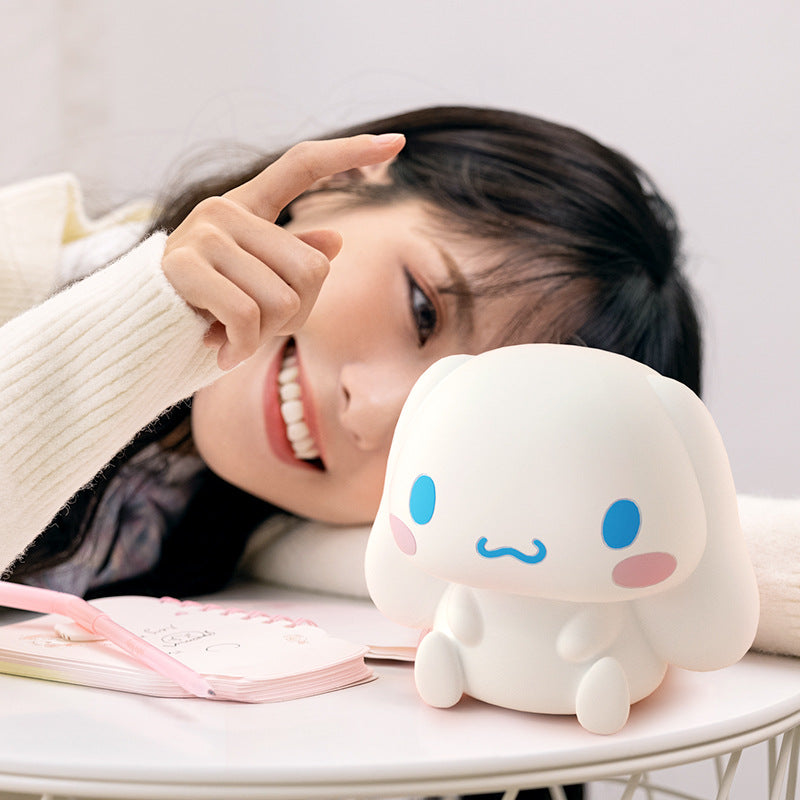 Cinnamoroll silicone night light, bedroom sleep bedside table lamp, creative birthday gift for children