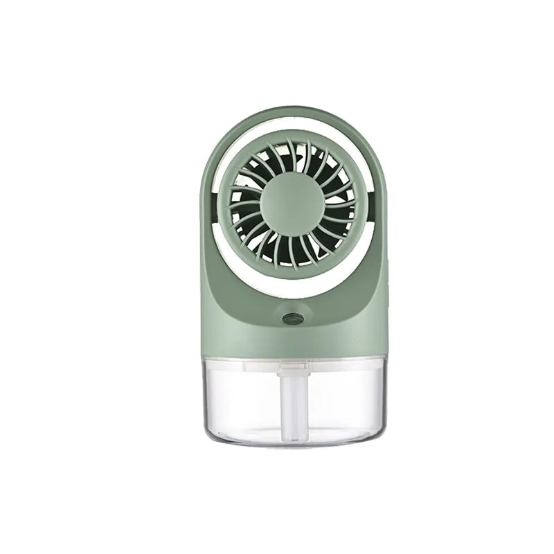 2025 Newest USB Rechargeable Personal Mini Portable Mist Fan Outdoor Water Humidifier Handheld Desk Fan DC Power Source for Cars