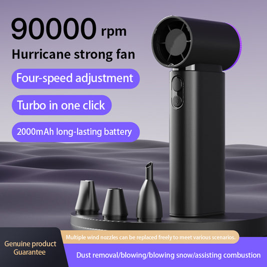 2025 Cross-border New Product: High-speed Handheld Violent Fan, Strong Blowing and Dust Blowing, USB Boost Turbine, Micro Mini Fan