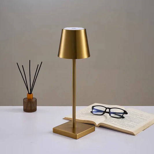LED Touch Charging Table Lamp High Foot Small Night Light for Outdoor Bar Counter Western Restaurant Atmosphere for Night Tables