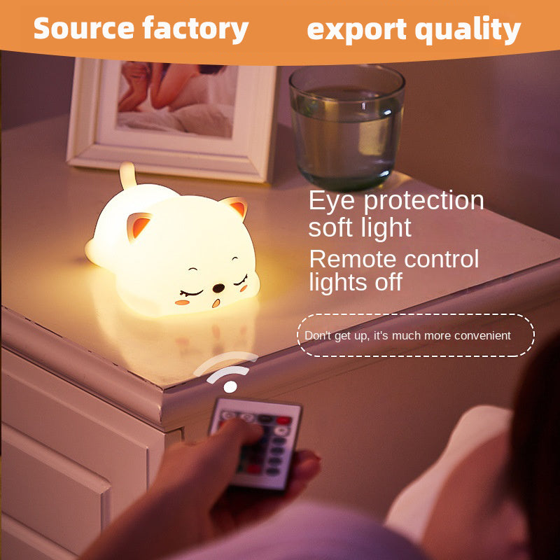 Decorative LED Children Light Rechargeable Silicone Night Light Desk LED Lamp Kids Small Night Light USB