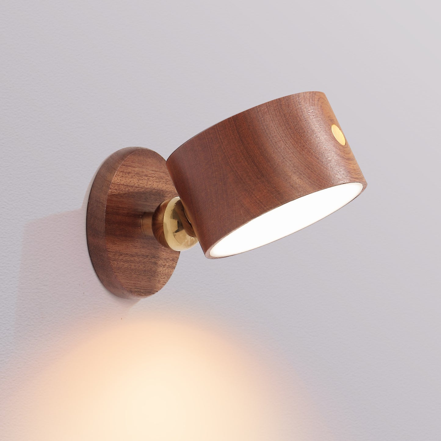 USB Wooden Wall lamp Desk Lamp Touch Dimming LED Night Light 360° Rotating Eye Protection Atmosphere Magnetic Bedside Lamp,Wall Lighting