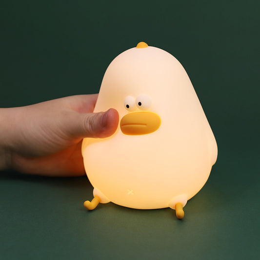 Night Light for Kids, Cute Silicone Nursery Chick Lamp for Baby and Toddler, Animal Night Light for Boys and Girls, Squishy Bedside Lamp for Kids Room