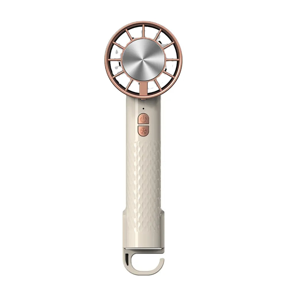 Hot Mini Portable USB Charging Ventilator Three-Speed Adjustable Handheld Turbine Cooling Fan with High Wind Speed