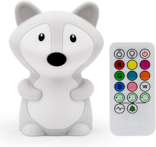 Night Light for Kids, Bedside lamp, Bedroom Light, LEDs Lights, lamp Kids, Baby Nursery lamp, Break Resistant, Eye Caring, Adjustable Brightness & Color, Touch Control - Medium Fox