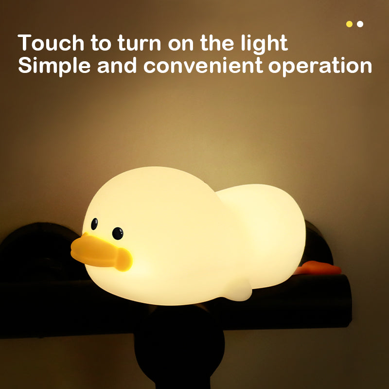 Duck LED Night Light USB Lamp Figure Bedroom Sleeping Light Christmas Gift Toy Warm White