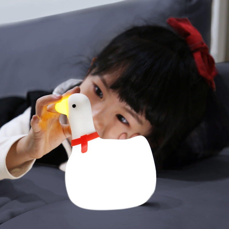 Rocking Goose Silicone Lamp Baby Nursery Light Bedroom Night Light Baby Silicone Light Goose Silicone Light Silicone Night Light Baby Night Light Children Night Light Nursery Lamp