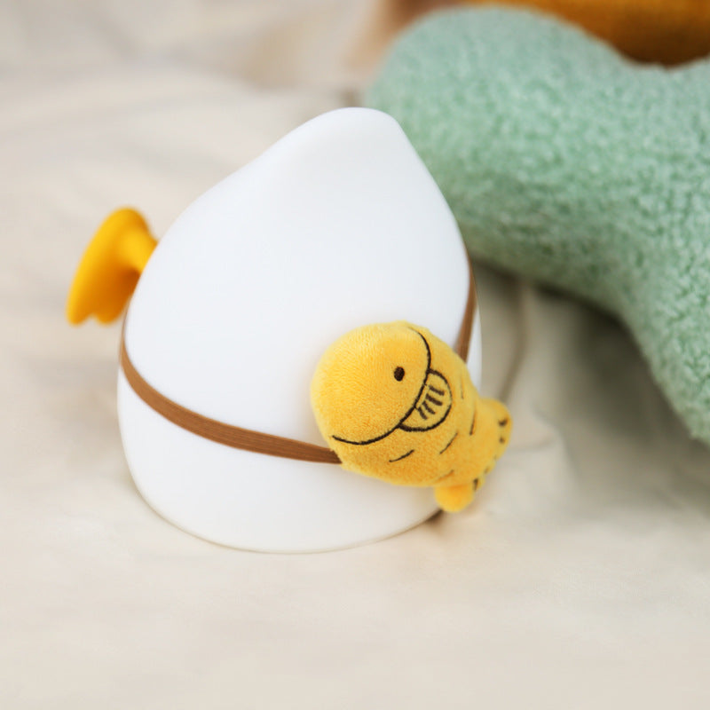 Cute duck butt night light with touch sensor animal silicone kindergarten night light USB charging desk lamp dimming bedside lamp bedroom decoration for breastfeeding boys and girls