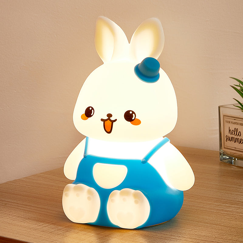 Cute Bunny Night Light for Kids, Easter Gift Rechargeable Baby Nightlight Toddler Nightlight for Bedroom, Animal Bunny Kids Lamp Kawaii Room Decor