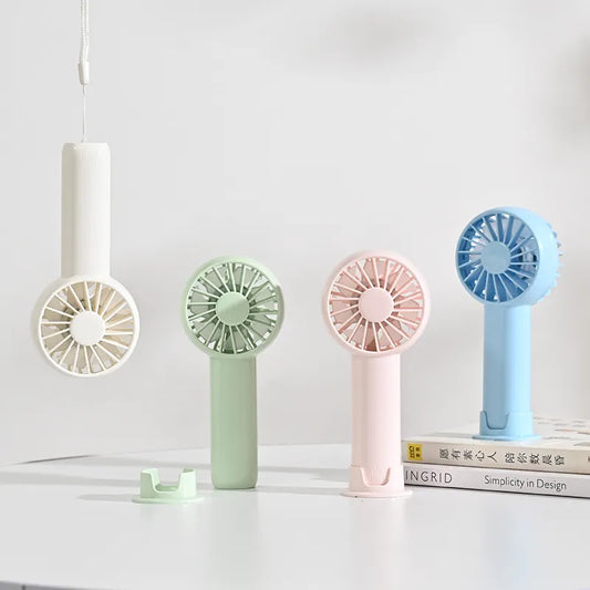 2025 Newest Hot Sale Mini Rechargeable Outdoor Use Table Portable Cooler for Summer Handheld Fan