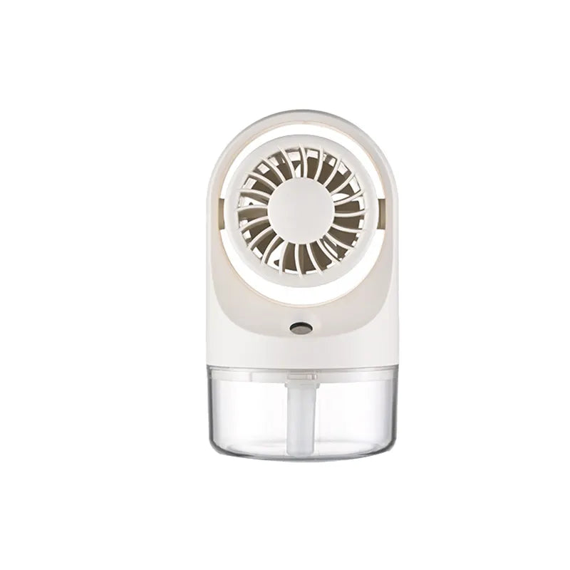 2025 Newest USB Rechargeable Personal Mini Portable Mist Fan Outdoor Water Humidifier Handheld Desk Fan DC Power Source for Cars
