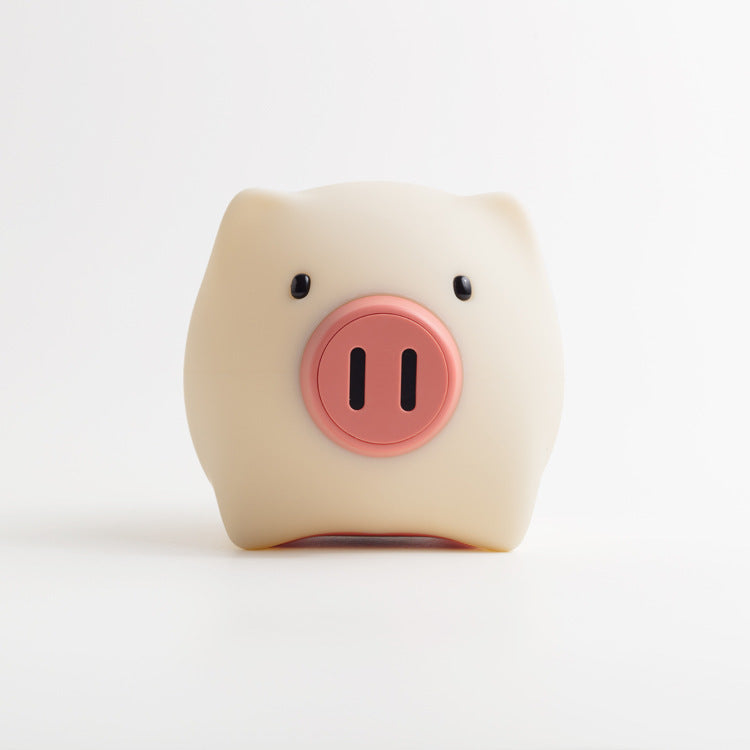 Pig Silicone Night Light, USB Charging Bedside Lamp, LED Night Light, Durable, Rechargeable Silicone Night Lamp, Children's Room Decoration, Halloween Gifts, Sleeping Lights