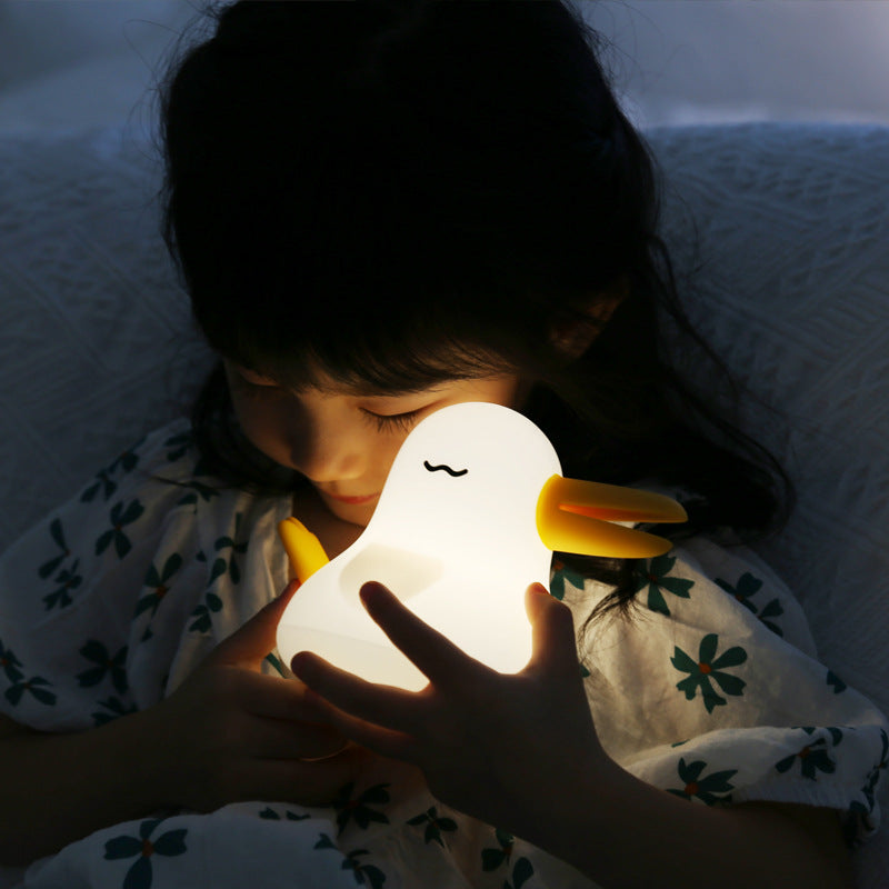 Bird Kids Night Light,Cute Animal Soft Silicone Switch LED Warm Lamp,USB Rechargeable Kawaii Nursery Bedside Bedroom Table Decor, ABS+PC Bedside Lamp,Best Birthday Christmas Gift for Kid Girl Boy