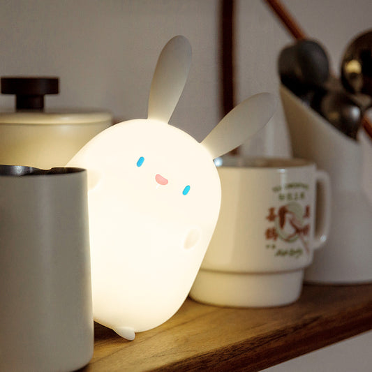 Cute Bunny Night Light Cute Night Light for Kids Kawaii Rabbit Night Light Kids Breastfeeding and Sleep Aid Soft Eye Caring Night Light with Touch Sensor