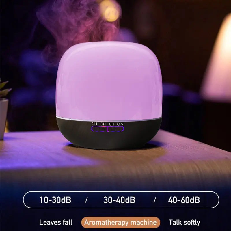 2025 New Arrival Portable Home Custom LED Light Electric Smart Nebulizer Wooden Perfume Air Humidifiers Home Fragrance Diffuser