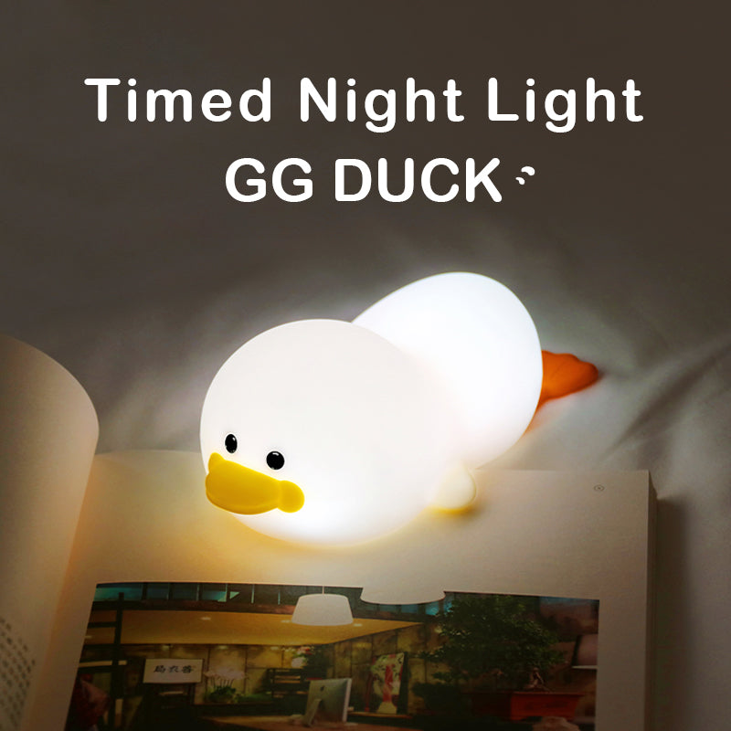 Duck LED Night Light USB Lamp Figure Bedroom Sleeping Light Christmas Gift Toy Warm White