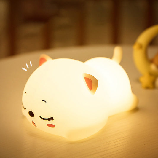 Decorative LED Children Light Rechargeable Silicone Night Light Desk LED Lamp Kids Small Night Light USB