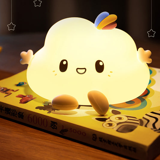 Luces nocturnas para habitación de niños y bebés recargable de silicona Kawaii portátiles  cloud y esponjosas