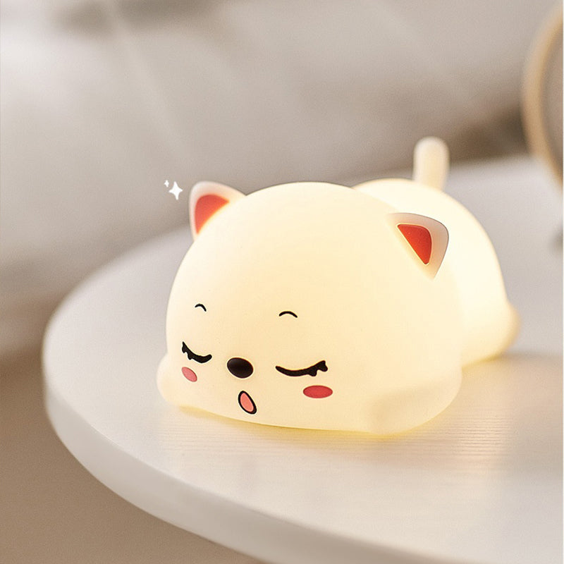 Decorative LED Children Light Rechargeable Silicone Night Light Desk LED Lamp Kids Small Night Light USB