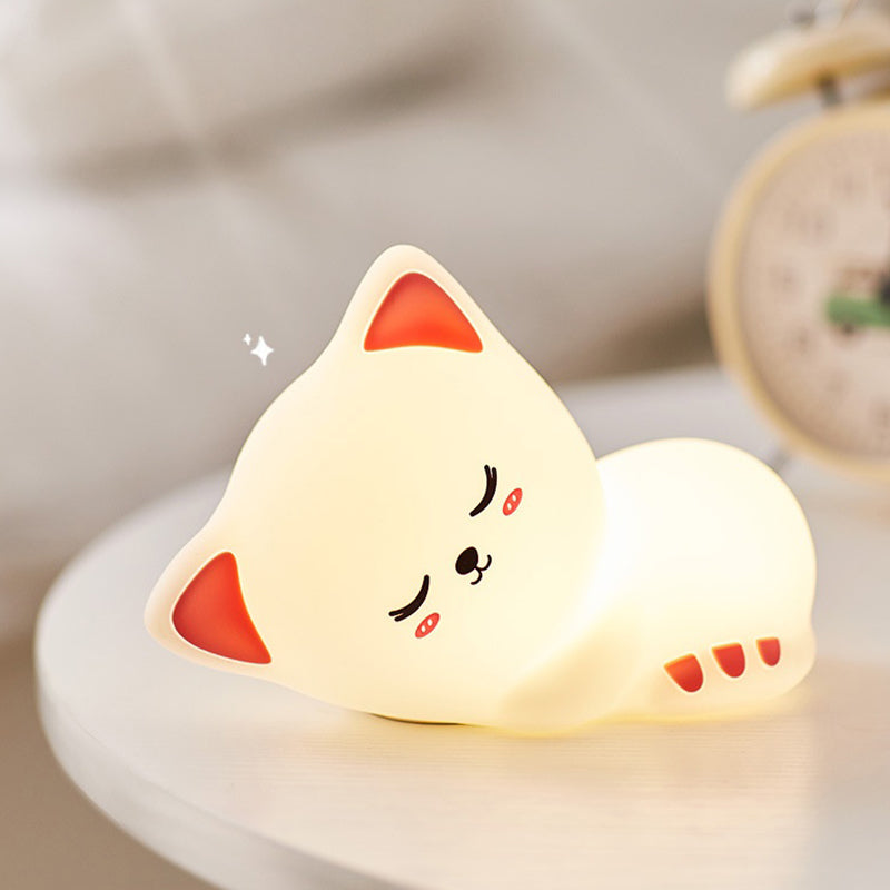7-Colour Changing LED Night Light - Tap to Use - Rechargeable 12-Hour Battery or USB Powered - Suitable for Babies Toddlers and Children