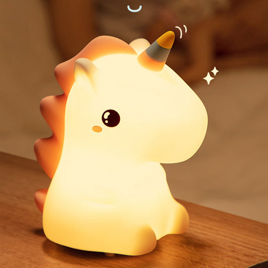 Unicorn Toys Night Light for Kids Night Light 16 Colors+Silicone+Dimmable+12 Hours Use Nightlight for Kids Room Unicorn Toys for Girls Age 4-6 Cute Gifts for Girls Baby Toddler Girl Room Decor