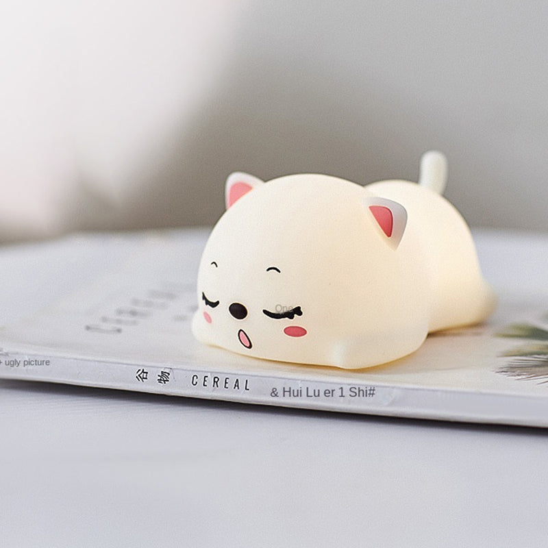 Decorative LED Children Light Rechargeable Silicone Night Light Desk LED Lamp Kids Small Night Light USB
