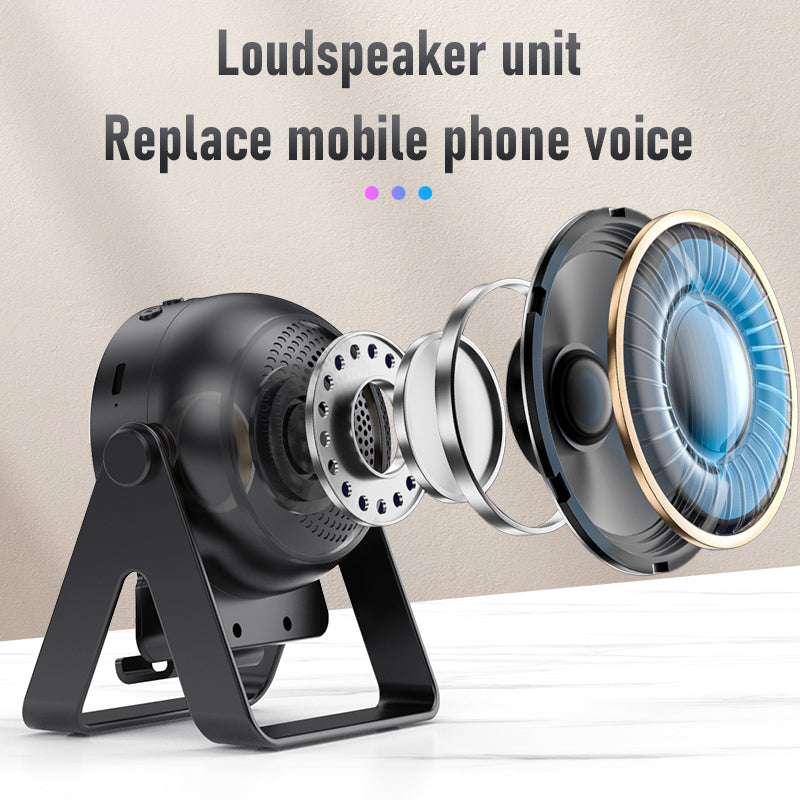 Hot-selling NFC wireless sensing Angle adjustable phone stand, phone stand wireless speaker, foldable external amplifier