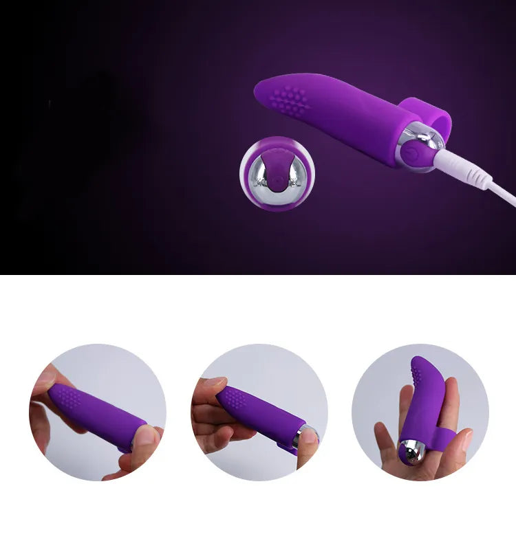 10 Vibration Mode Clit Clitoris Stimulation Sex Toy Masturbation Flirtation Banger Massager Mini Finger Vibrator for Women