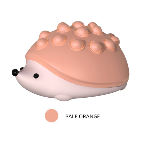Hedgehog Night Light for Kids, Cute Rechargeable Night Lamp with Poppers, 7 Colors Atmosphere Silicone Light, Room Decoration and Best Gifts for Women, Girls, Friends