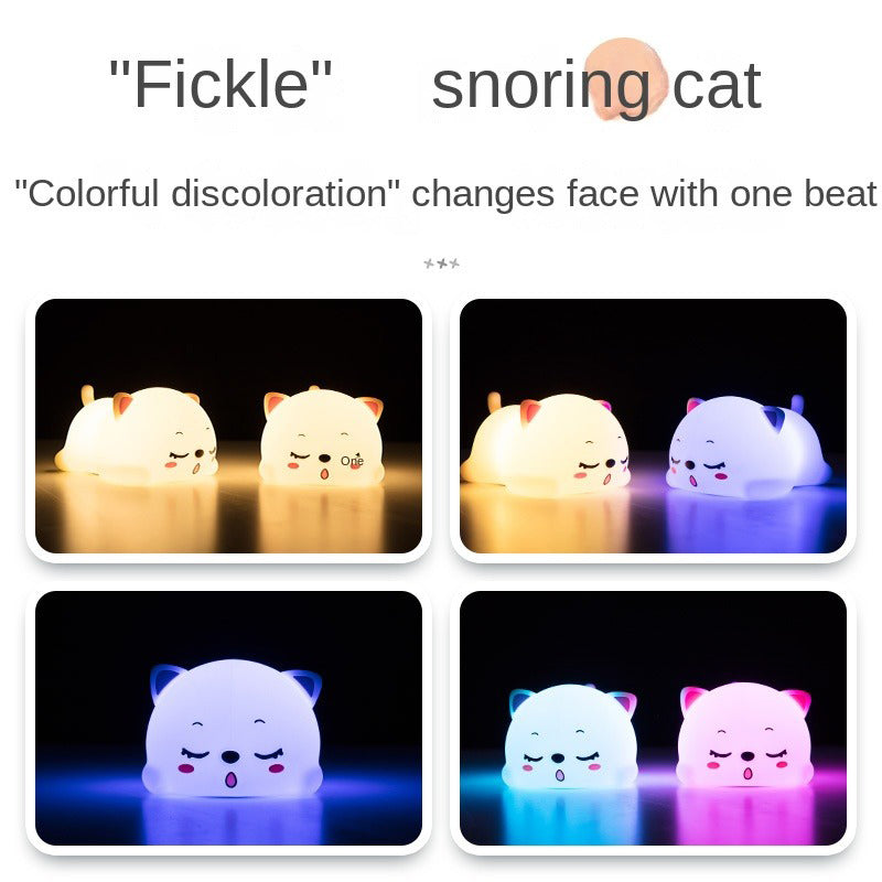 Decorative LED Children Light Rechargeable Silicone Night Light Desk LED Lamp Kids Small Night Light USB