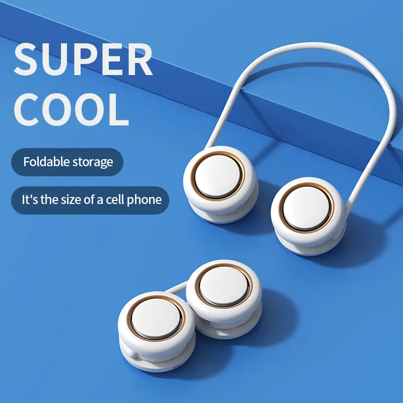 Fashionable Lightweight Adjustable Hands-Free Portable Wearable Neckband Fan Hanging Neck Fan