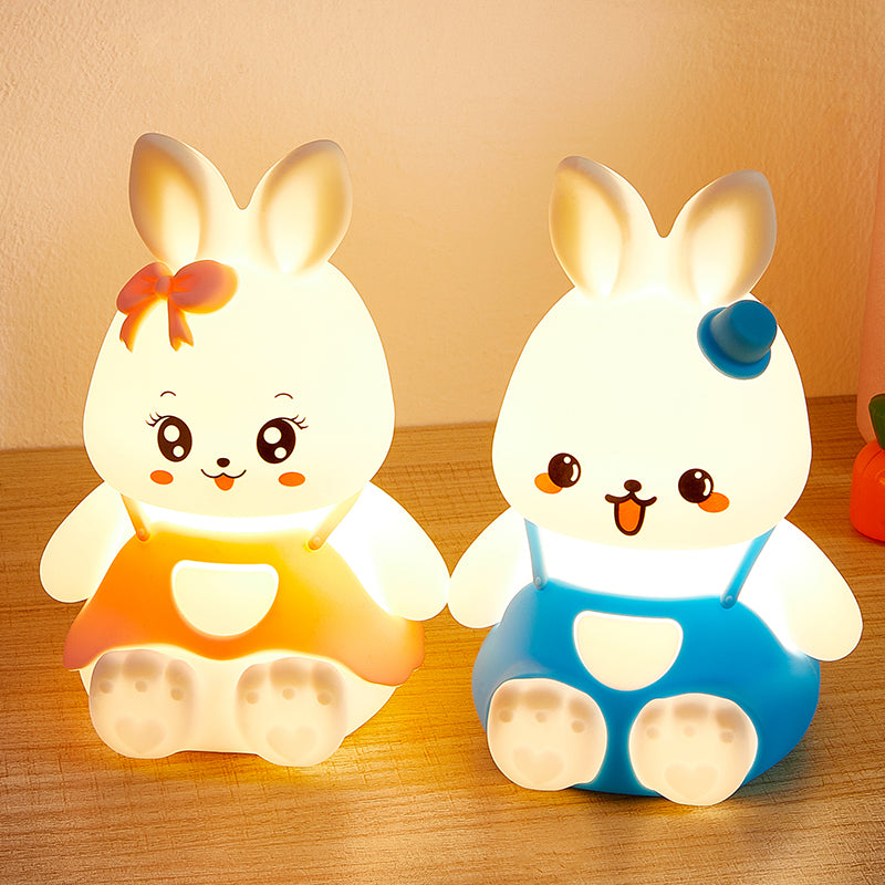 Cute Bunny Night Light for Kids, Easter Gift Rechargeable Baby Nightlight Toddler Nightlight for Bedroom, Animal Bunny Kids Lamp Kawaii Room Decor