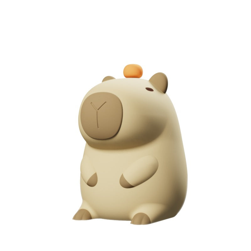 Capybara Night Light Cute Animal Silicone Nursery Night Light Rechargeable Table Lamp Bedside Lamp with Touch Sensor for Bedrooms Living Room