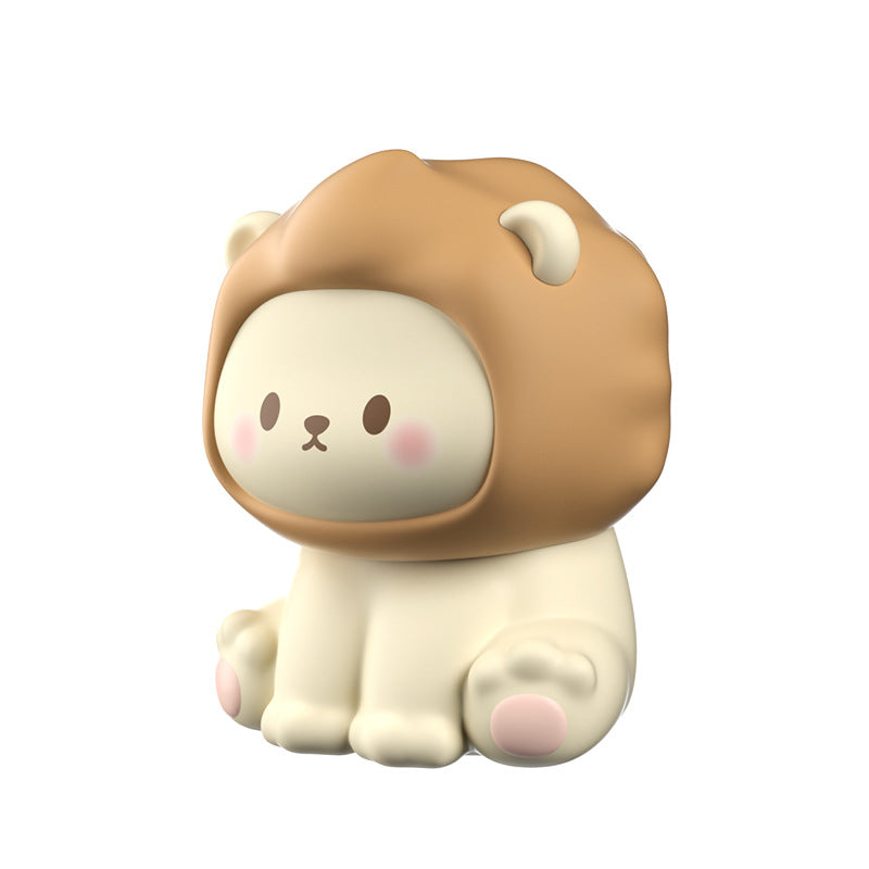 Cartoon Bedside Lamp, Silicone Cartoon Cute Baby Lamp, Rechargeable Bedside Touch Lamp for Bedroom Living Room Nursery Decor