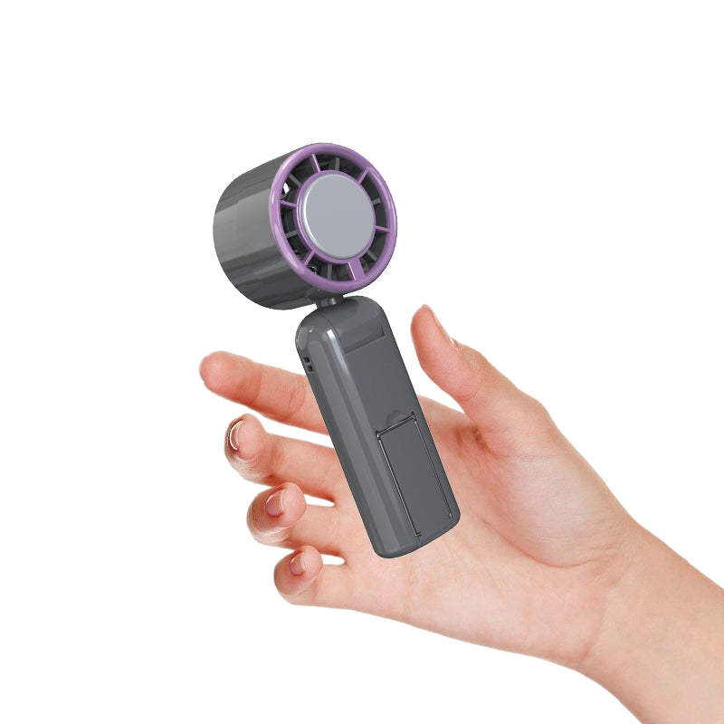 Handheld Foldable Fan with TEC Cooling, 120-Speed Adjustment & Smart Display – 3000mAh Rechargeable Battery, USB Type-C, Phone Holder