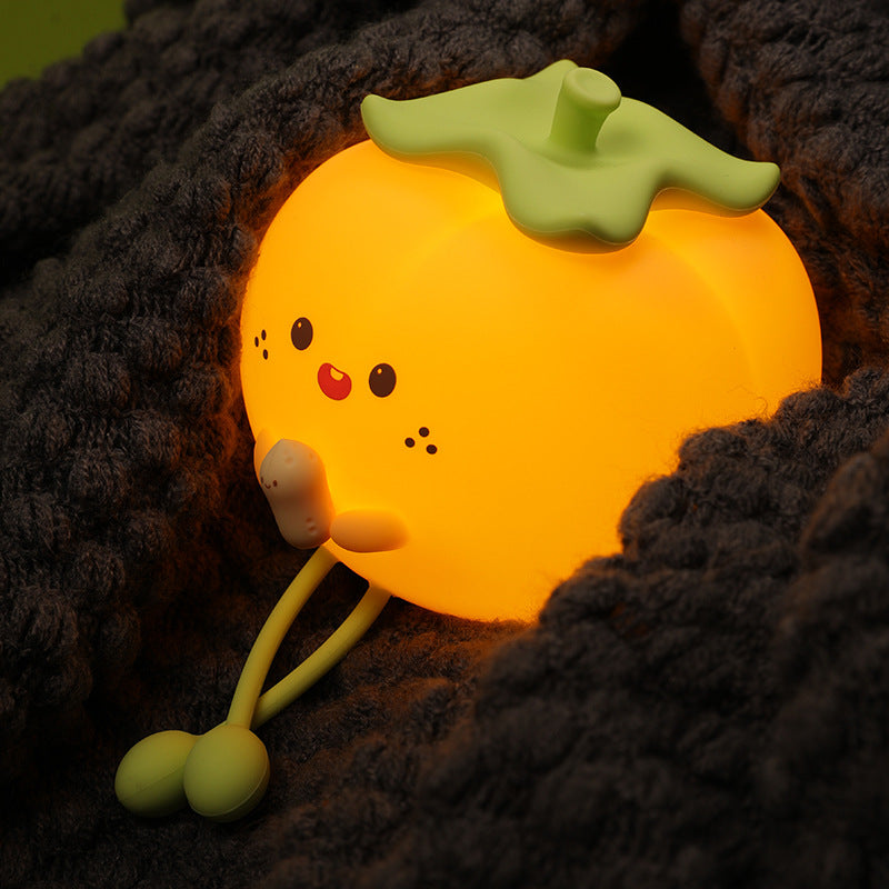 Veilleuse en silicone pour, veilleuse spongieuse pour - Adorable lampe multicolore kaki,Veilleuses tactiles à 3 niveaux, réglables, multicolores, avec chargeur USB, pour chambre à coucher
