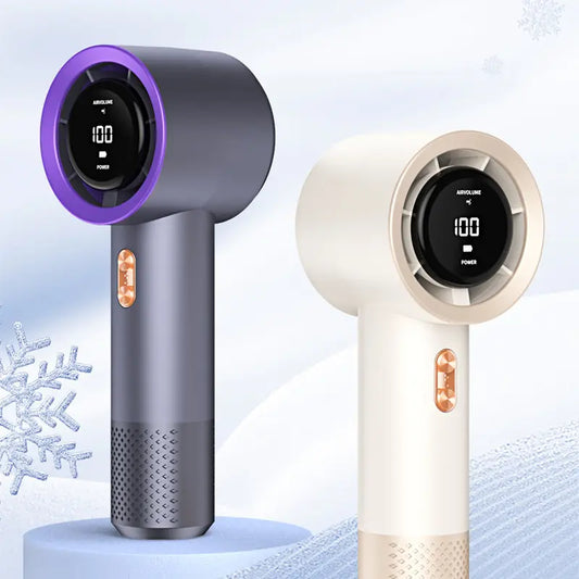 Lonvel T-13 Handheld Violent Fan Newest Portable Mini Rechargeable Handheld Cooling Small Fan With Digital Display Handy Fan