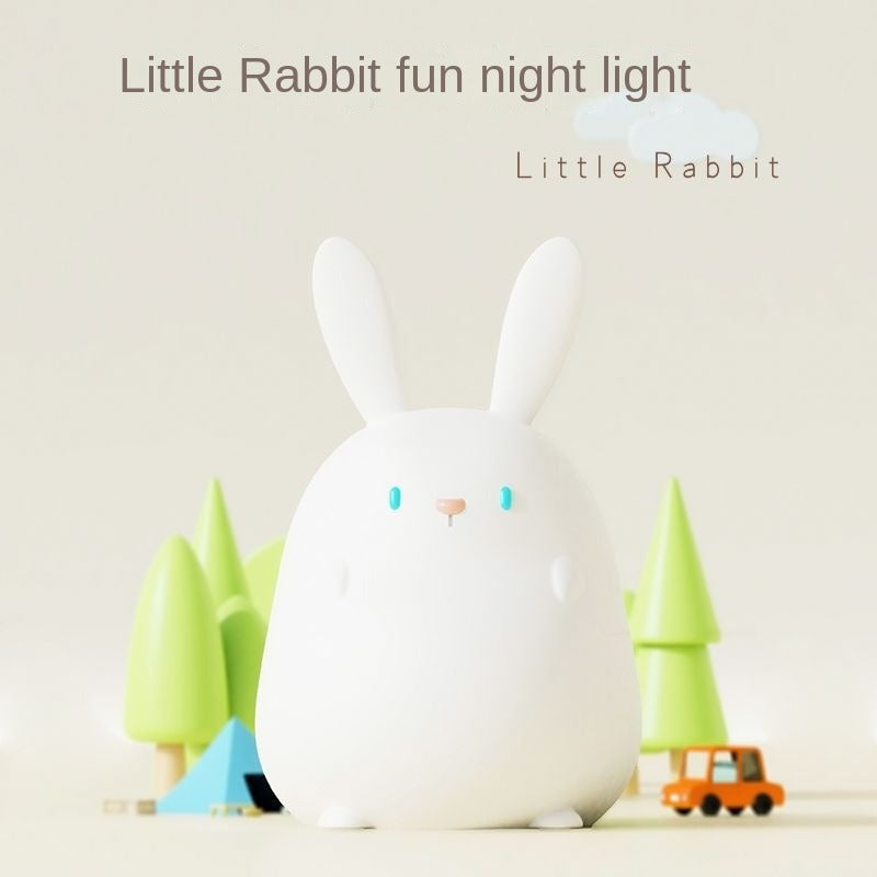 Cute Bunny Night Light Cute Night Light for Kids Kawaii Rabbit Night Light Kids Breastfeeding and Sleep Aid Soft Eye Caring Night Light with Touch Sensor