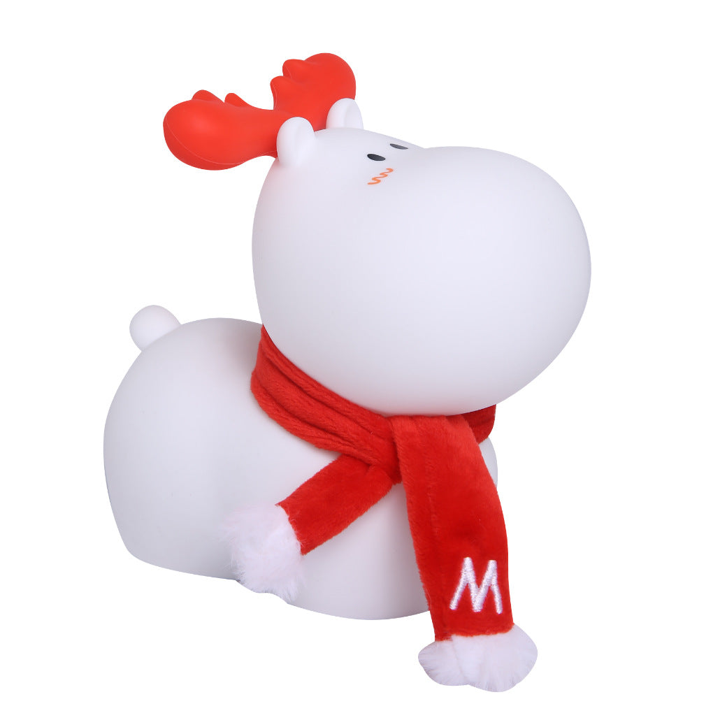 Animal Night Light Adjustable Brightness LED Nightlight USB Rechargeable Decorative Touch Bedside Lamp children's Room