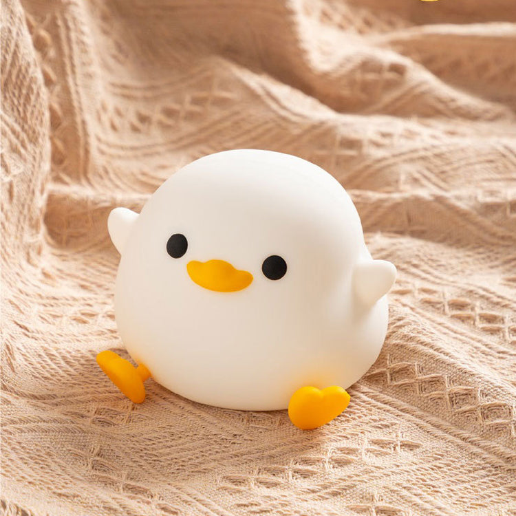 Dodo Duck Soft Silicone USB Rechargeable Touch Sensor Night Lights Lamp with Dimmable LED Bedside Lamp with Timer & Tap Control for Rooms/Office/Home/Bedroom