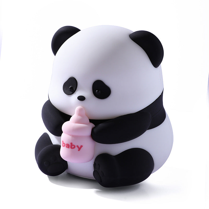 Night Lamp for Kids with 3 Modes Brightness & 30 Mins Timer Silicone Panda Lamp with USB Rechargeable 7-Color Changing Cute LED Warm Light, Bady Panda Night Light Room Decor Birthday Gift